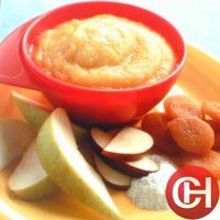 Детское пюре из абрикосов с рисом