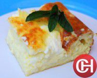 Нежная творожно-яблочная запеканка